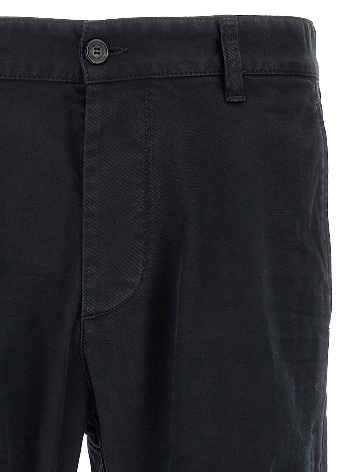 Pantalon chino Dsquared² Noir Coton Coupe structurée
