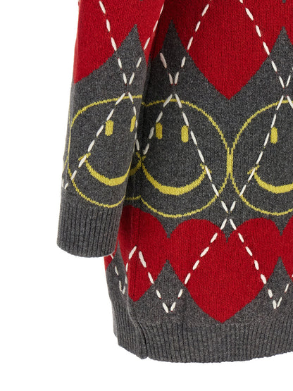 Moschino Multicolor Wool Short Dress