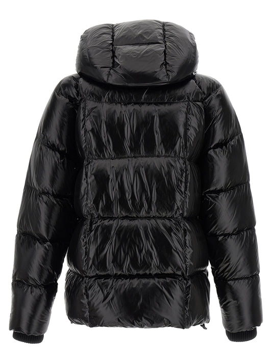 Chaqueta larga de poliamida negra Dsquared²