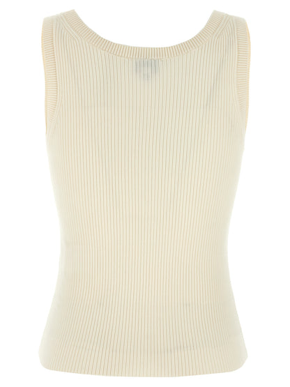 Kenzo Camiseta Sin Mangas Viscosa Blanca Colección Boke Flower 2.0