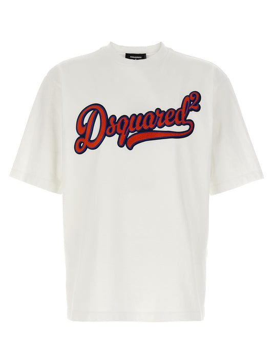 Camiseta de algodón blanca Dsquared²