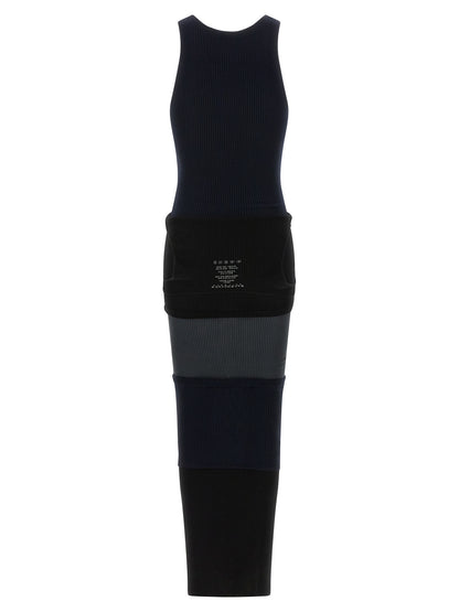 Robe longue en coton noir Balenciaga, modèle Upside Down
