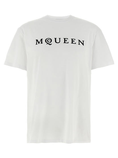 Camiseta de algodón bicolor Alexander McQueen