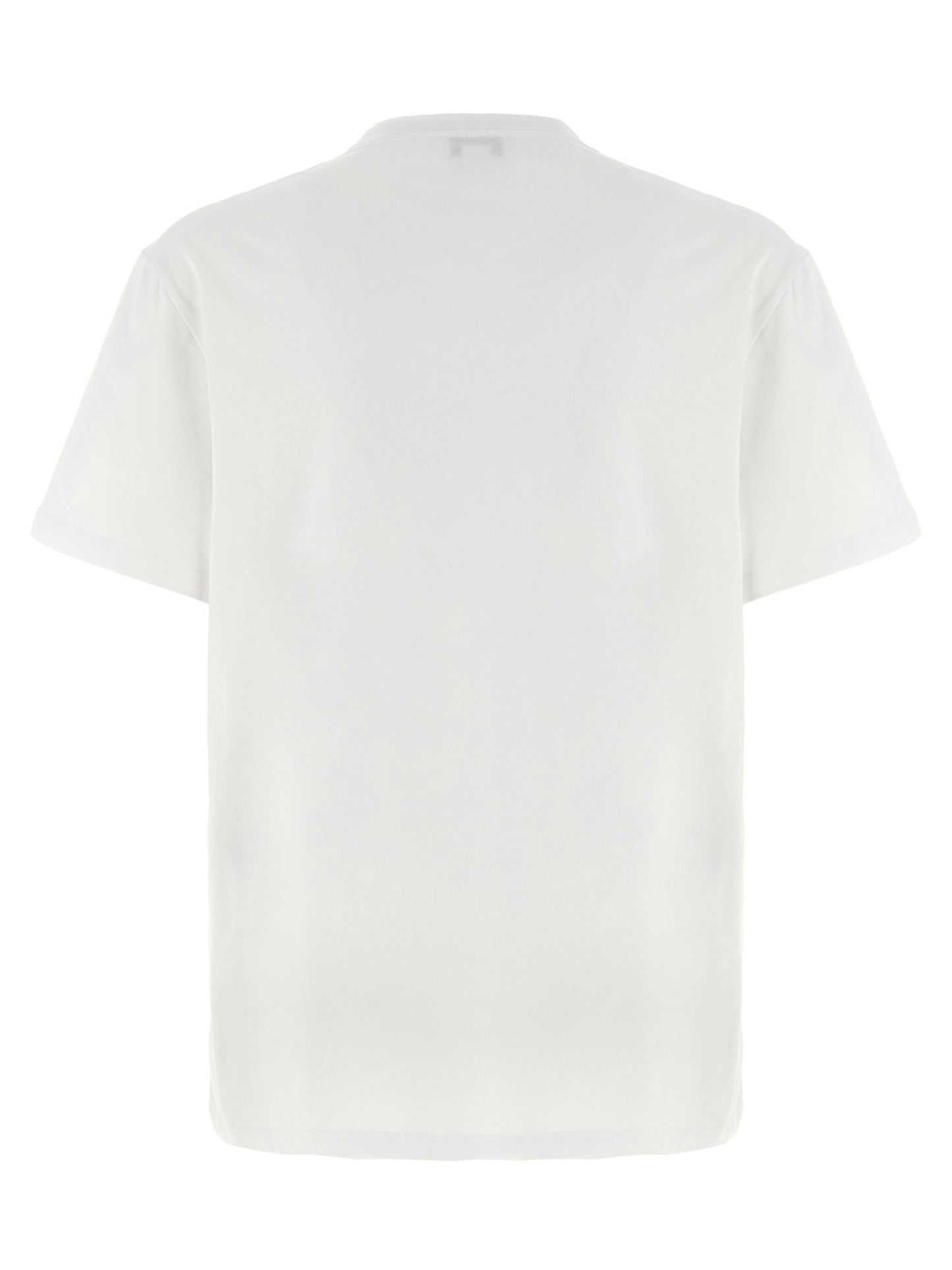 Camiseta de algodón bicolor Alexander McQueen