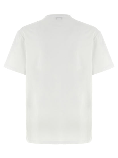 Camiseta de algodón bicolor Alexander McQueen