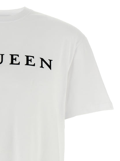 Camiseta de algodón bicolor Alexander McQueen
