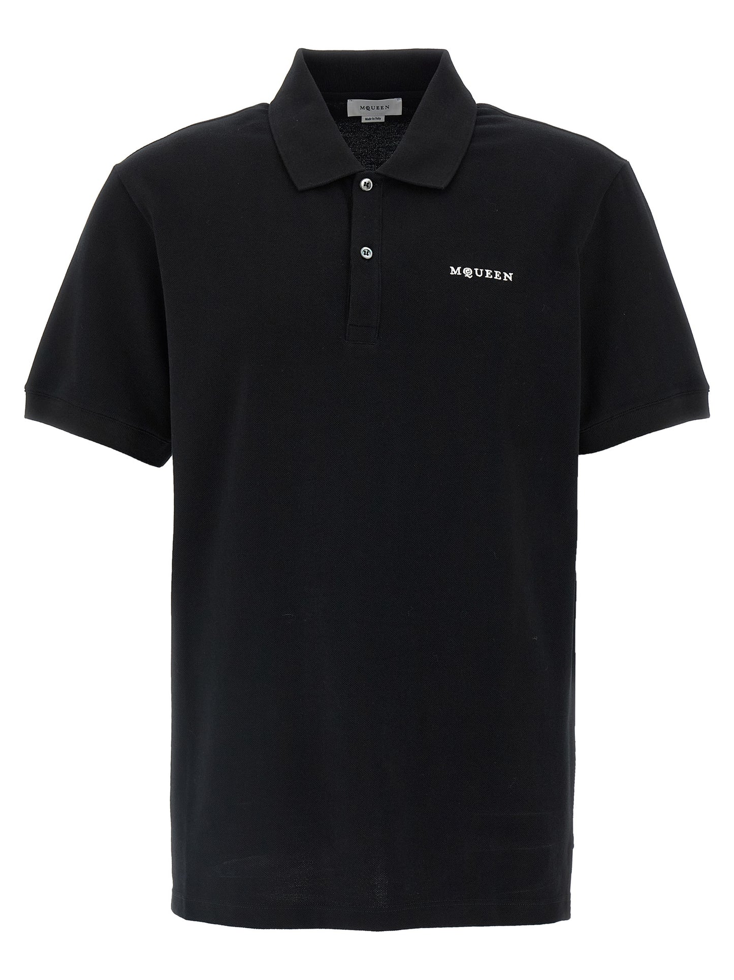 Polo de algodón bicolor Alexander McQueen