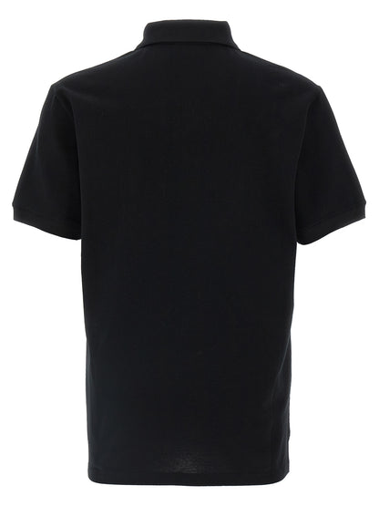 Polo de algodón bicolor Alexander McQueen