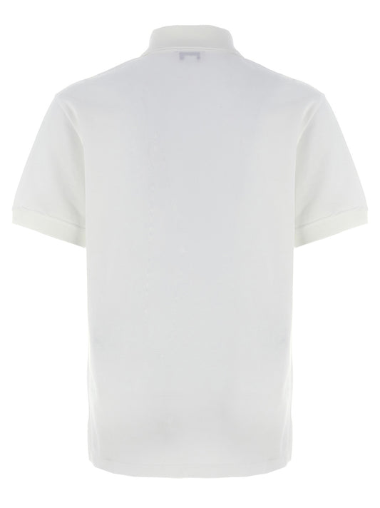 Polo de algodón bicolor Alexander McQueen