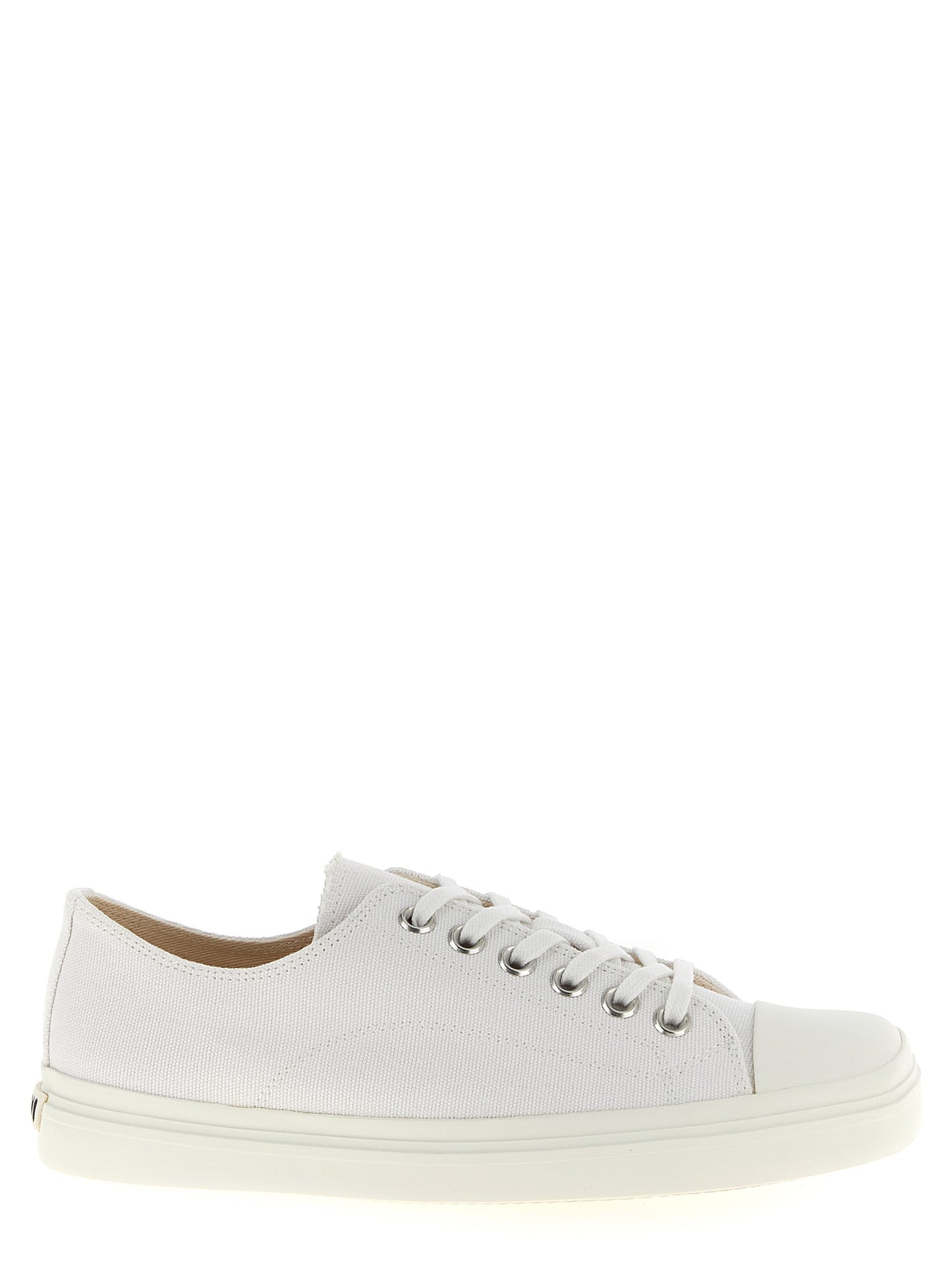 Zapatillas bajas de algodón blancas Moschino