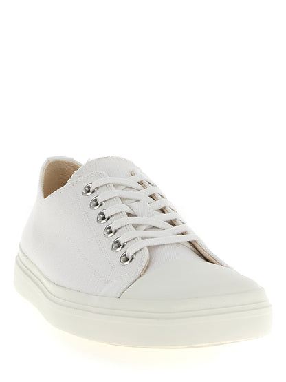 Zapatillas bajas de algodón blancas Moschino