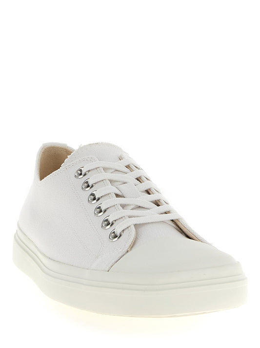 Zapatillas bajas de algodón blancas Moschino