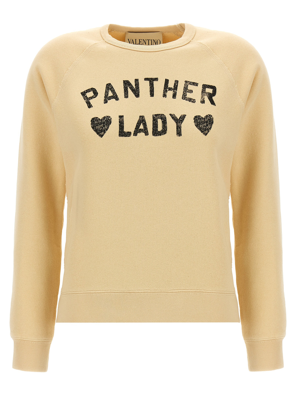 Sweat-shirt en coton beige Valentino Garavani