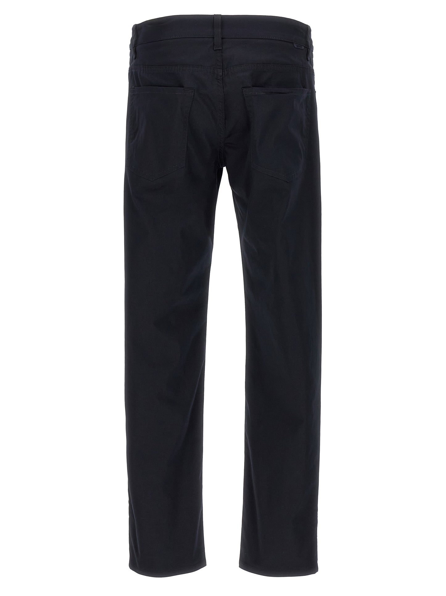 Hugo Boss Re Maine Collection Blue Cotton Casual Trousers
