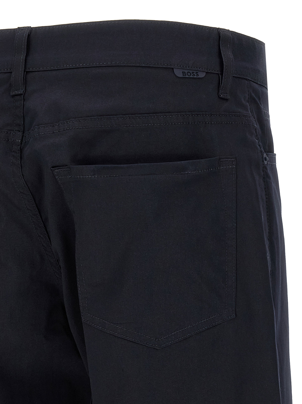 Hugo Boss Re Maine Collection Blue Cotton Casual Trousers