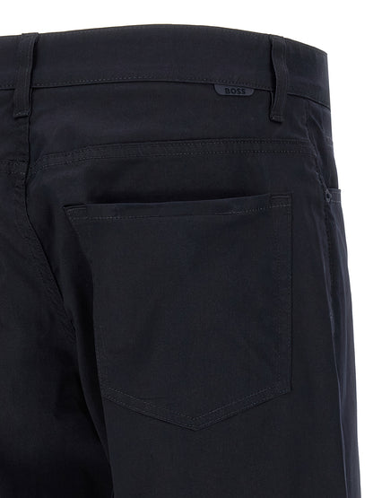 Hugo Boss Re Maine Collection Blue Cotton Casual Trousers