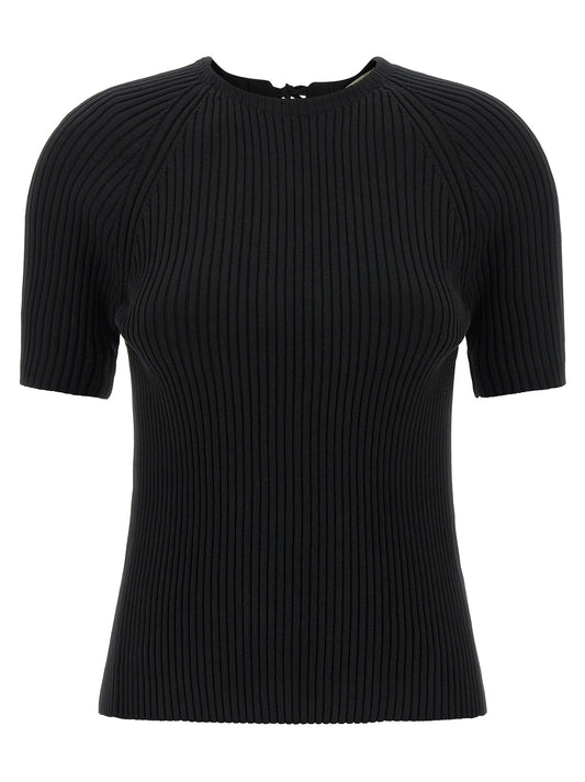 Cárdigan de algodón negro Tory Burch