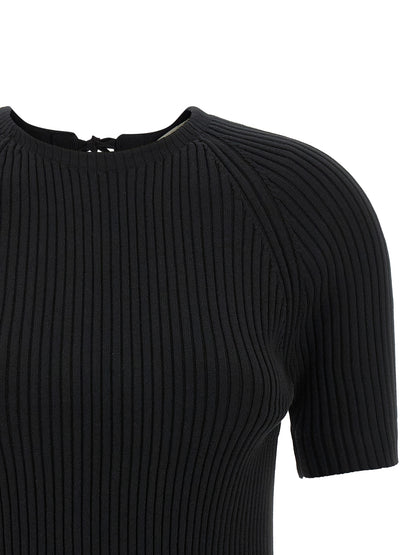 Cárdigan de algodón negro Tory Burch