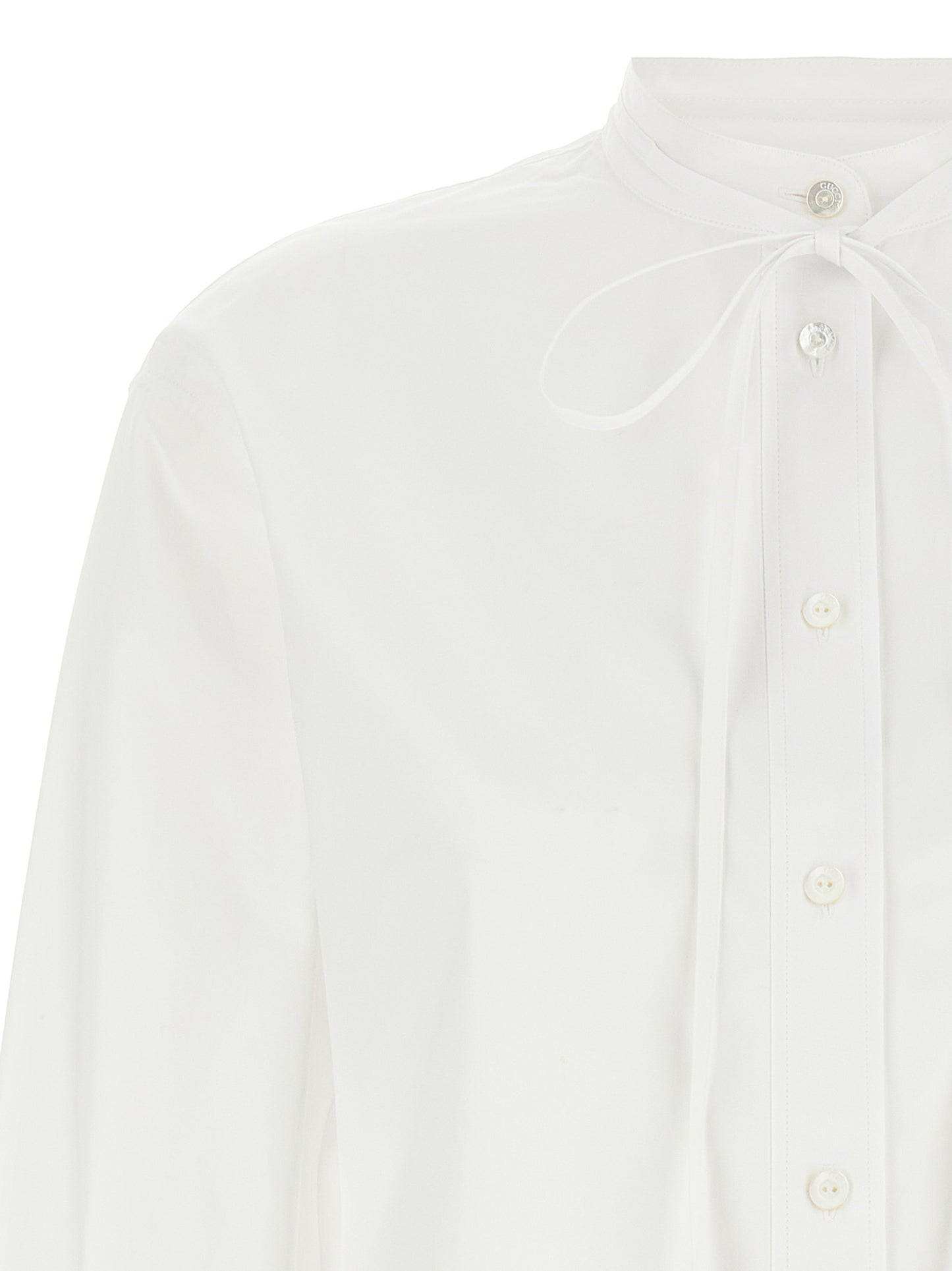 Blusa de algodón blanca Gucci