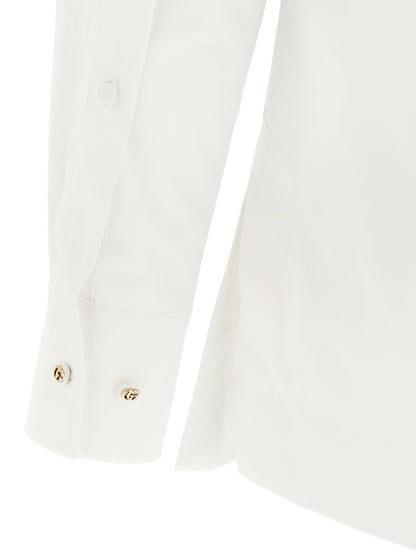 Blusa de algodón blanca Gucci
