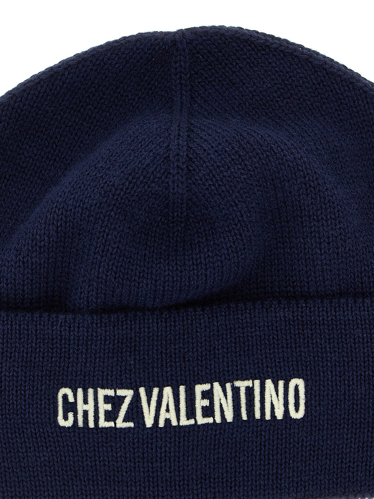 Valentino Garavani Gorro De Algodón Azul Talla Regular