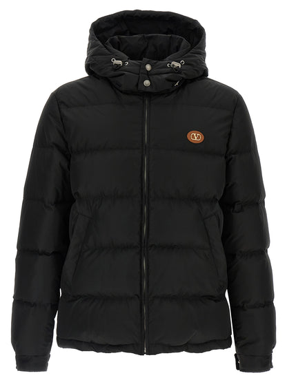 Chaqueta larga Valentino Garavani de poliamida negra