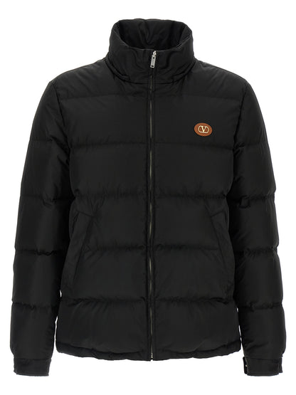 Chaqueta larga Valentino Garavani de poliamida negra