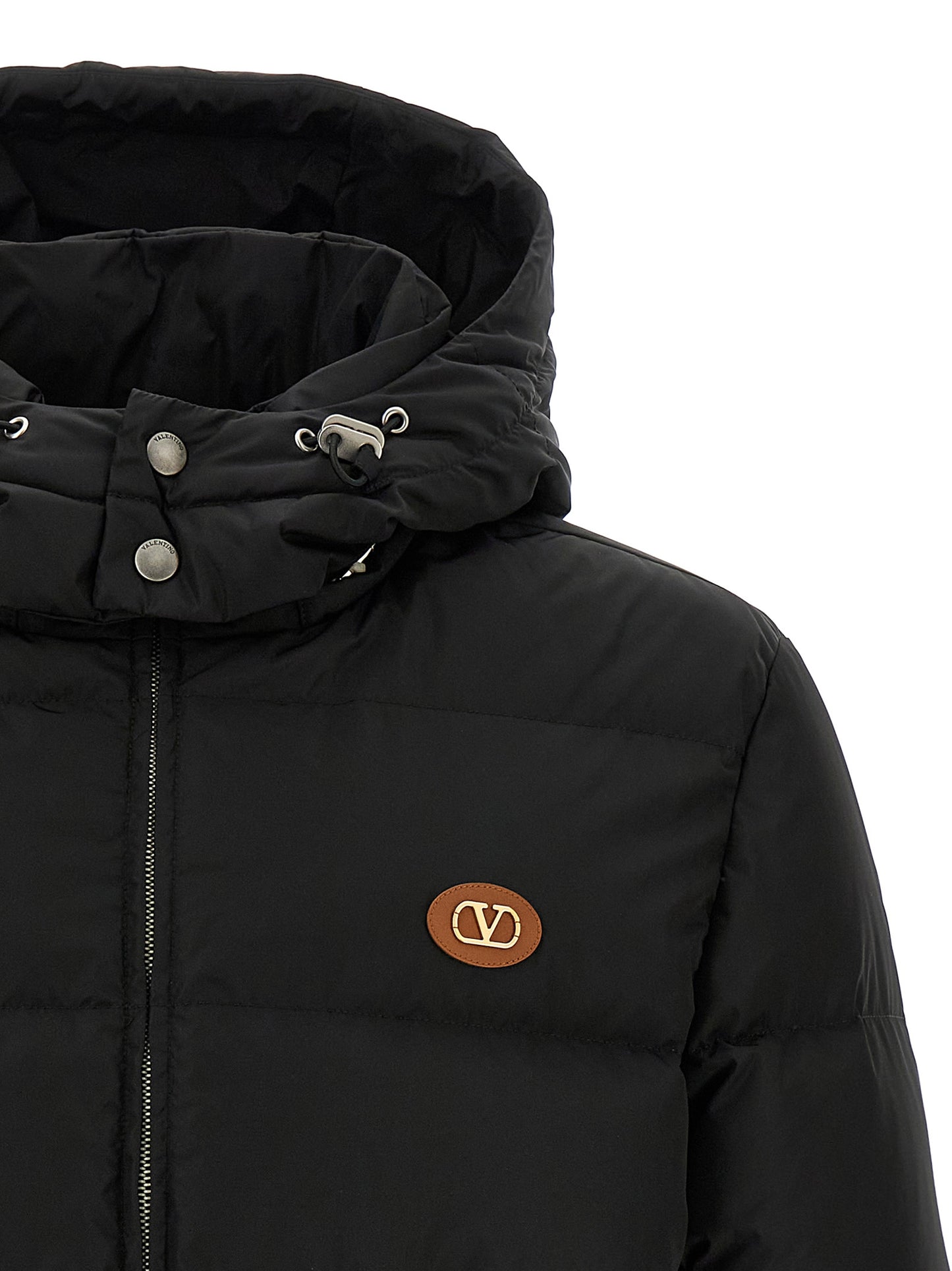 Chaqueta larga Valentino Garavani de poliamida negra