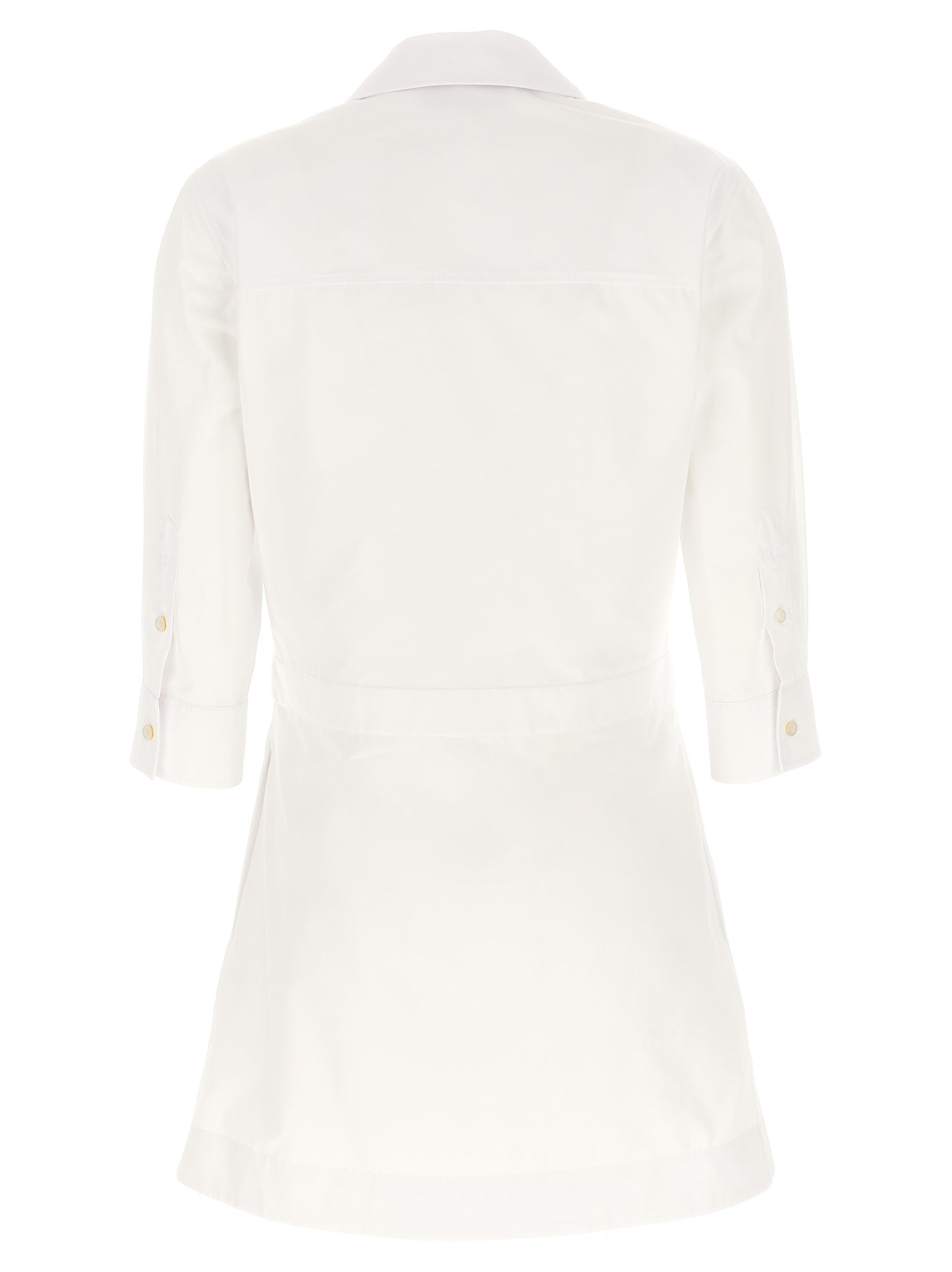 Vestido corto blanco de algodón Gucci