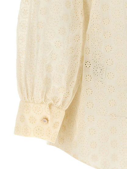 Blouse en coton blanc Valentino Garavani