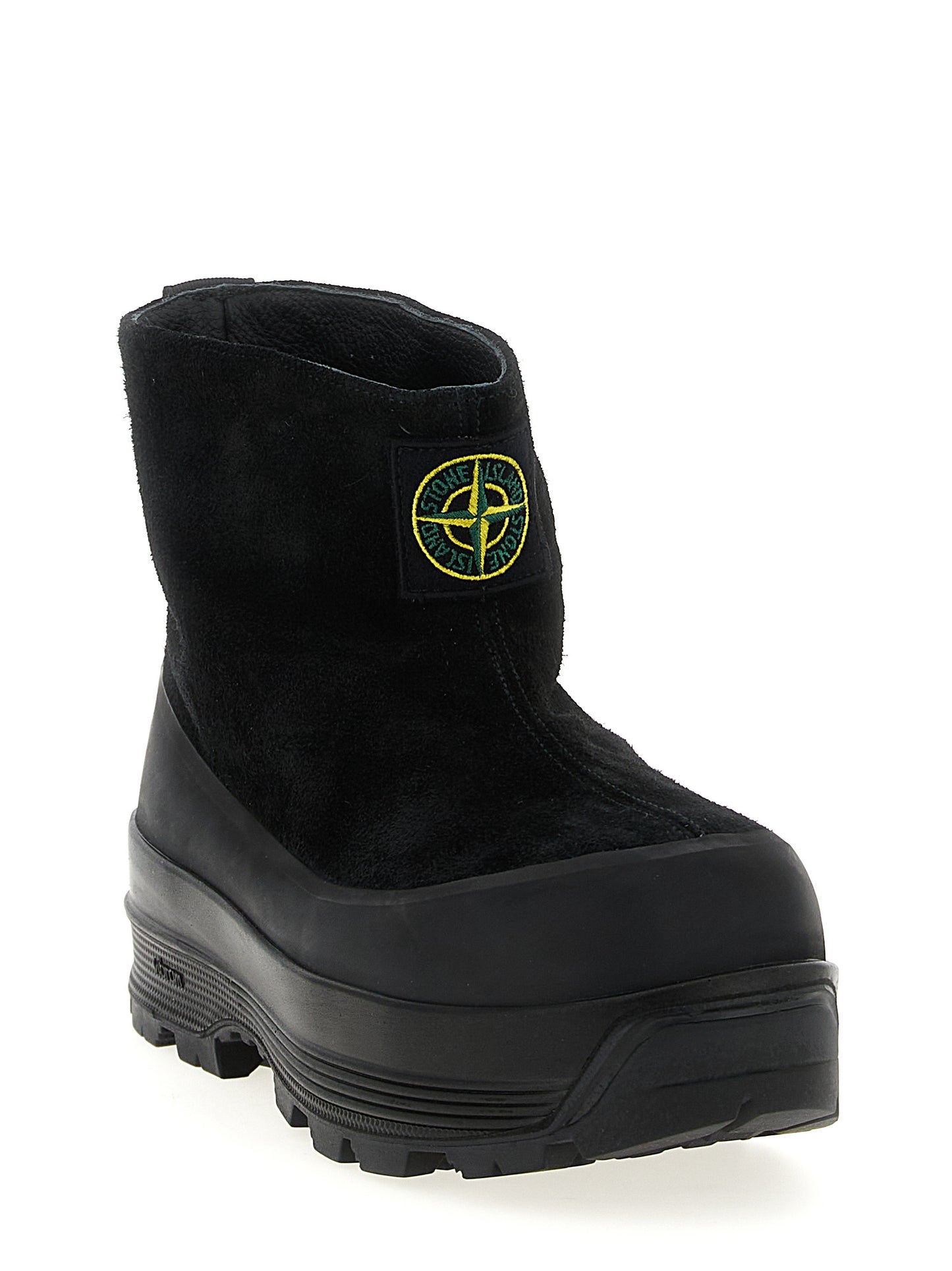 Botines De Goma Negra Stone Island De Calzado Urbano