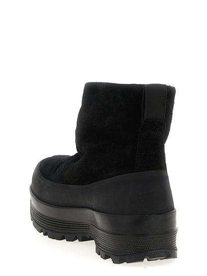 Botines De Goma Negra Stone Island De Calzado Urbano