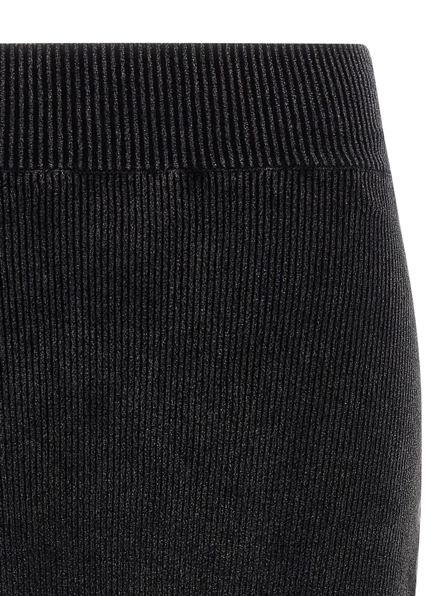 Alexander Wang Falda Larga de Algodón Negra