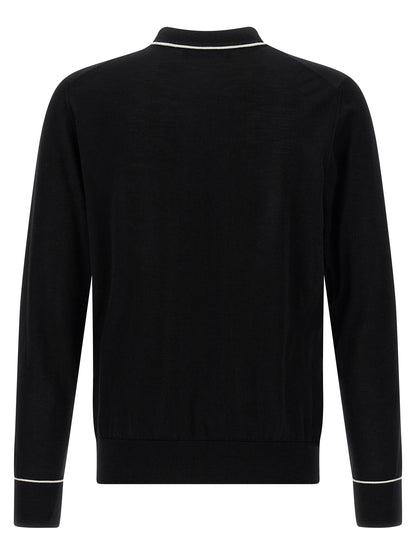 Cardigan Dolce & Gabbana noir en plumes de marabout