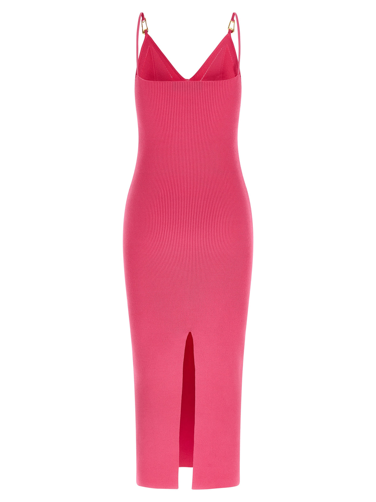 Vestido Midi De Visco Fucsia Versace Para Mujer Casual