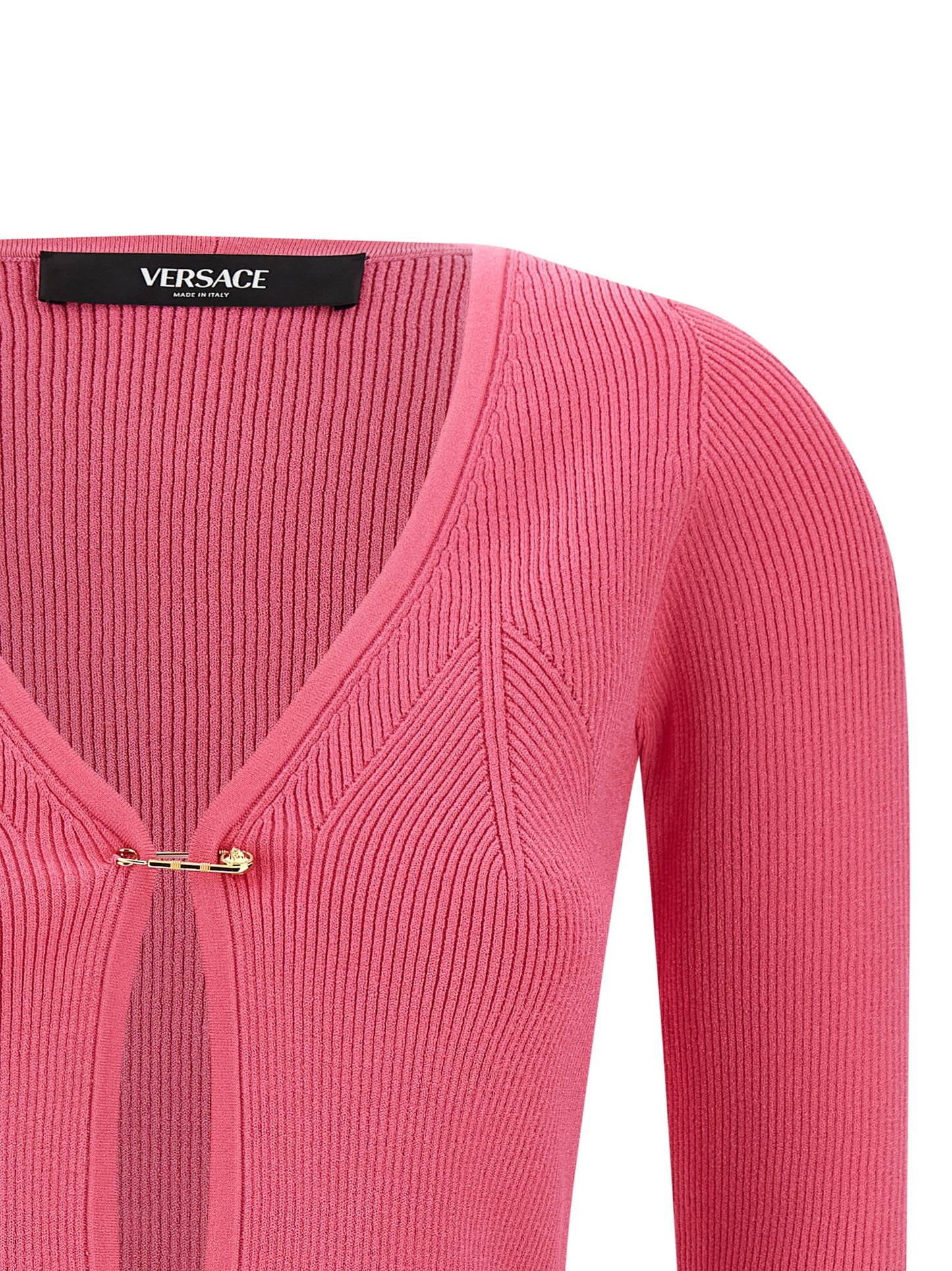 Cardigan en viscose fuchsia Versace