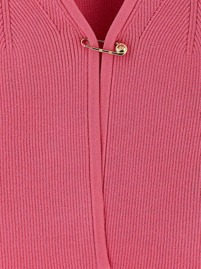 Cardigan en viscose fuchsia Versace