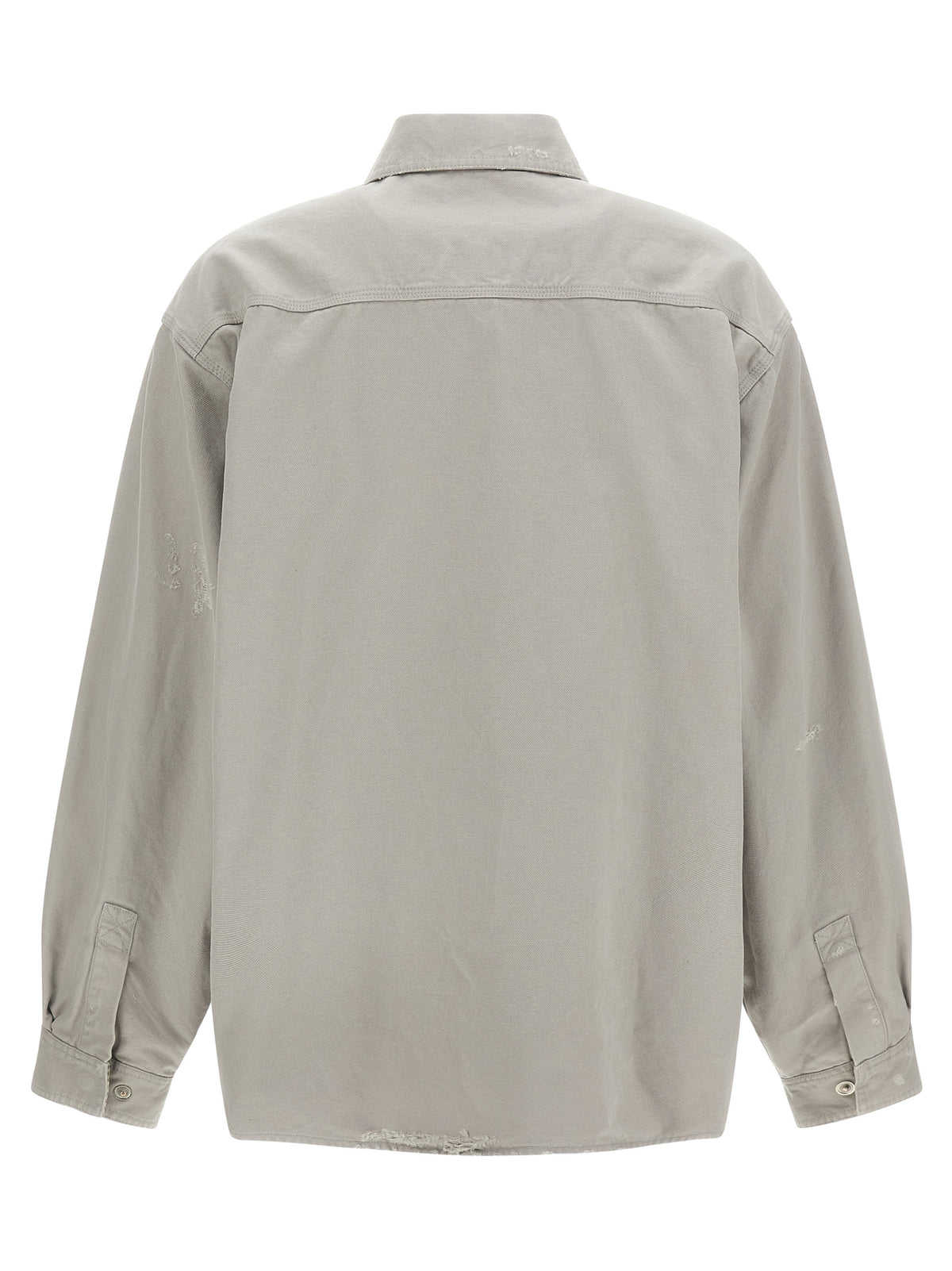 Balenciaga Modern Style Cotton Blouse in Gray