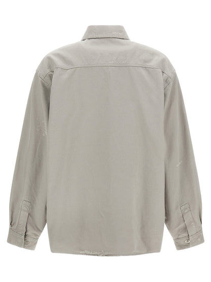 Balenciaga Modern Style Cotton Blouse in Gray
