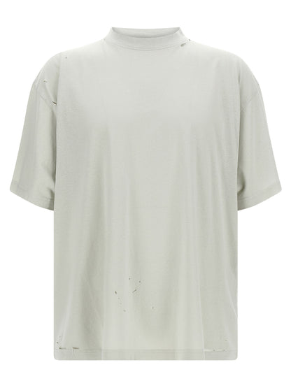 Camiseta de algodón beige Balenciaga