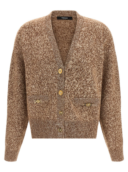 Cárdigan Versace de Lana Virgen Beige