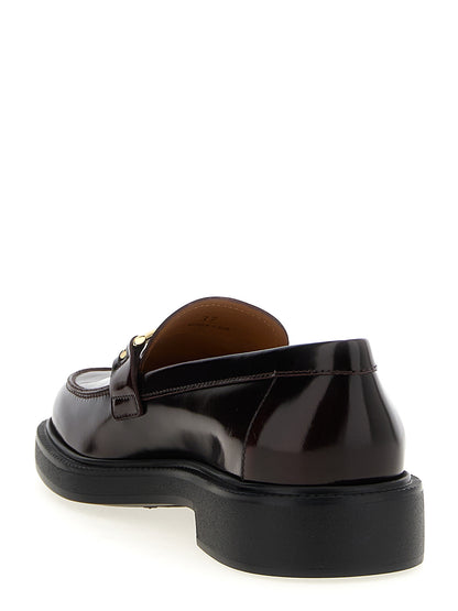 Mocasines Sin Cordones De Piel De Becerro Bordó Tod's