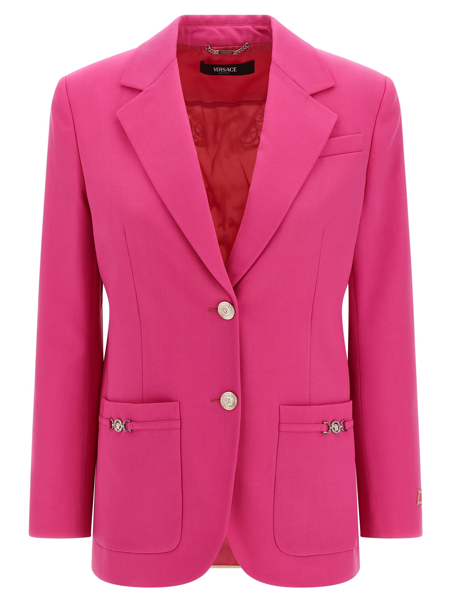 Blazer Versace de lana virgen fucsia