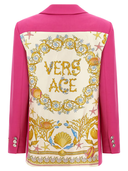 Blazer Versace de lana virgen fucsia