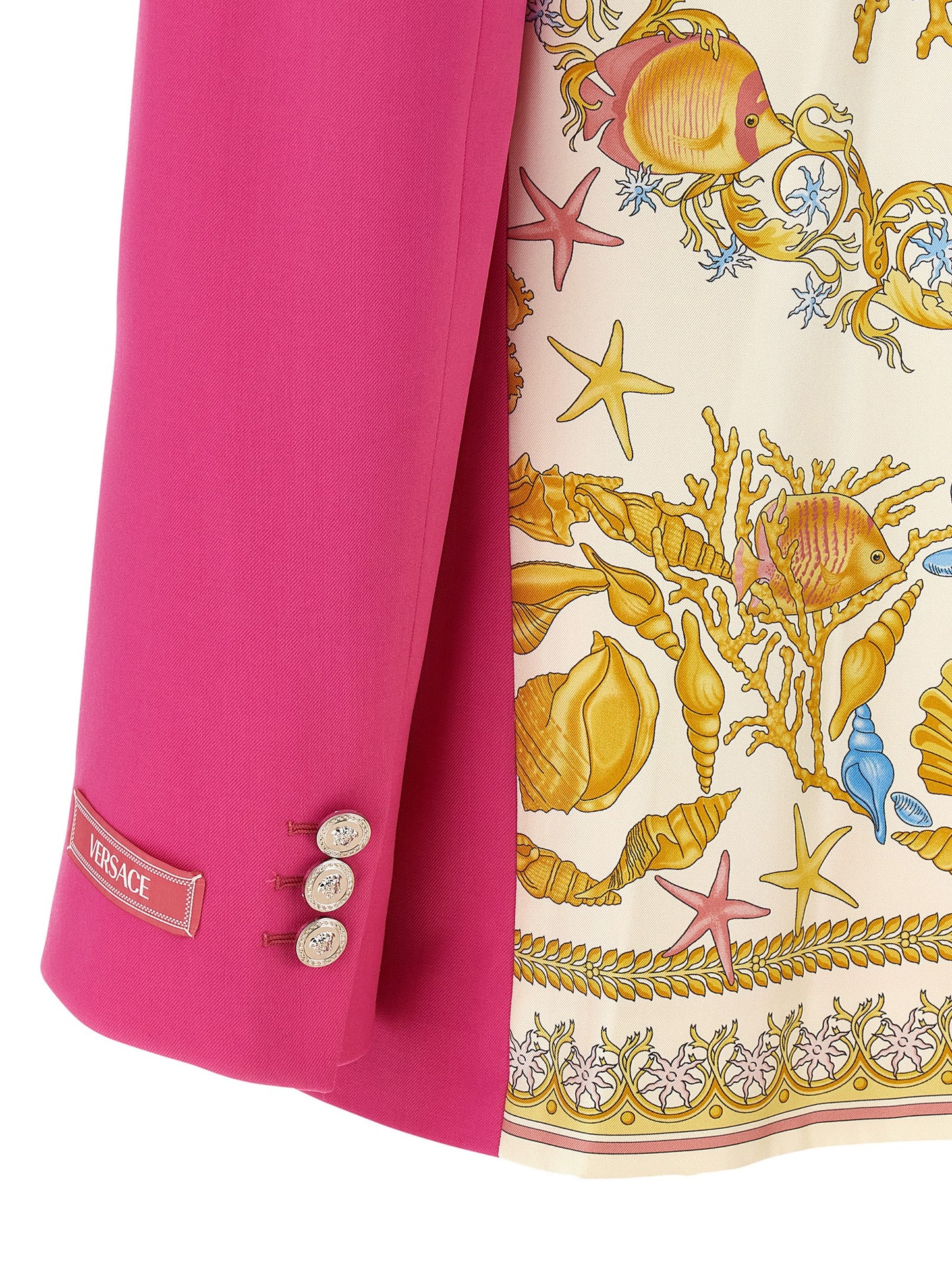 Blazer Versace de lana virgen fucsia