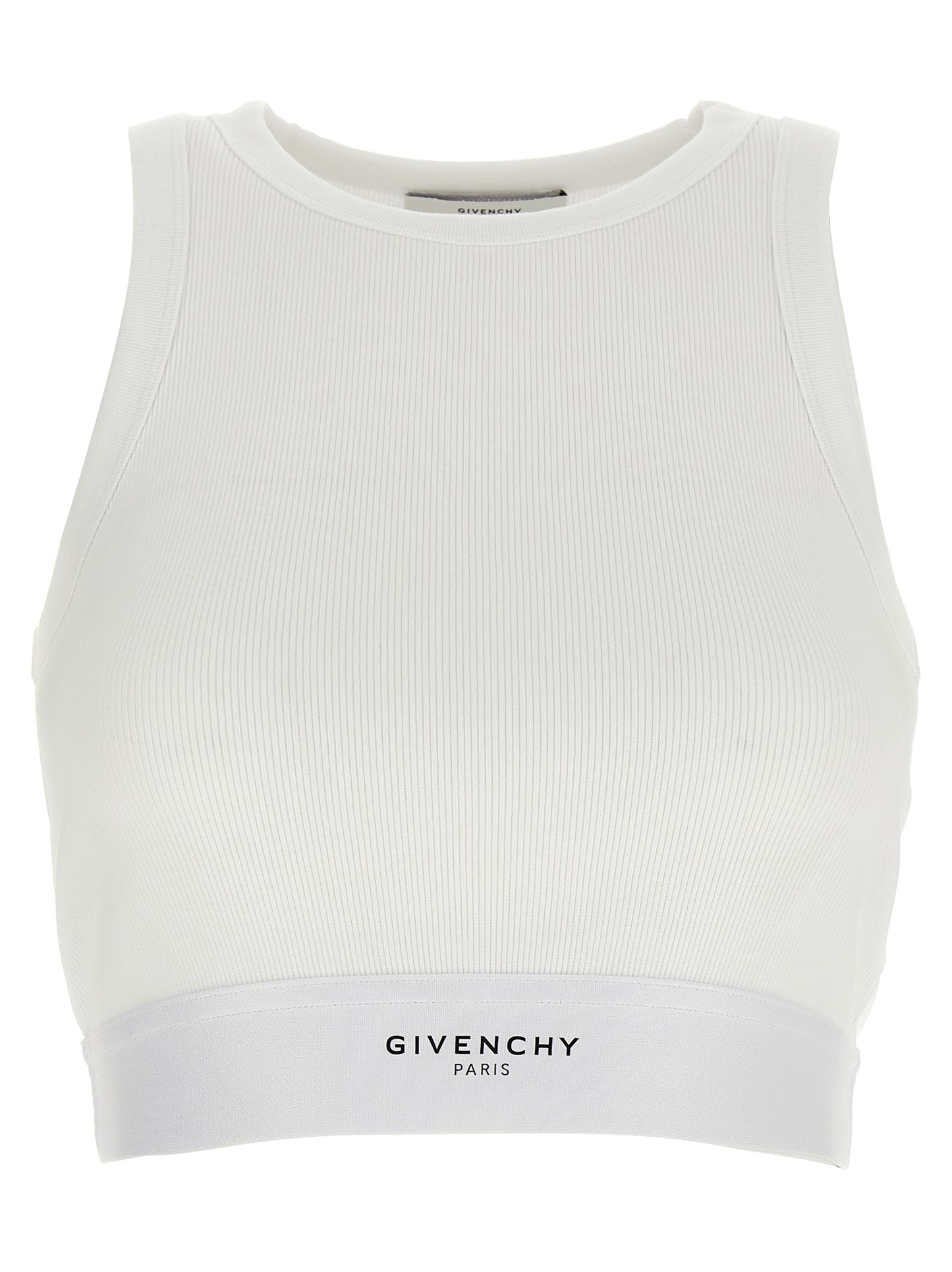 Camisetas sin mangas de algodón blancas de Givenchy