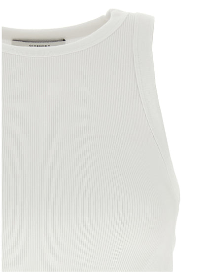 Camisetas sin mangas de algodón blancas de Givenchy