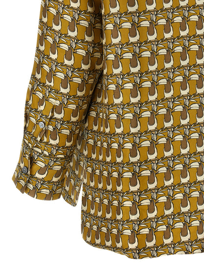 Blusa de seda multicolor Max Mara
