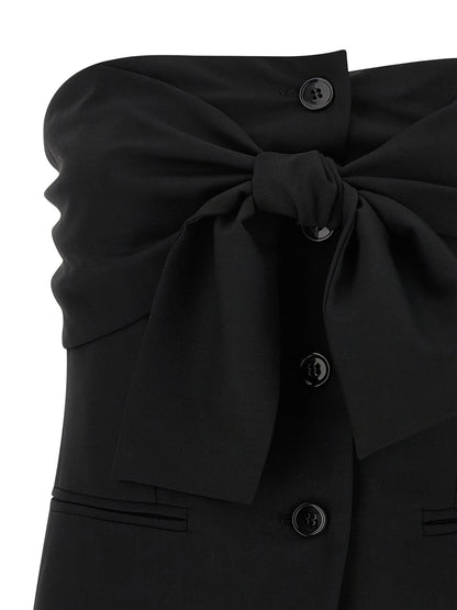 Max Mara Black Virgin Wool Tank Tops