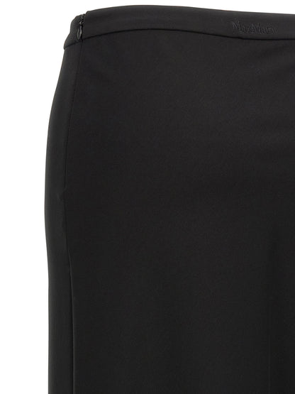 Minifalda Max Mara negra de viscosa